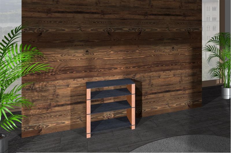 Monaco Hifi-Rack Ferrum 700 Oberfläche Echtholz | Kernbuche Roh Natur ...